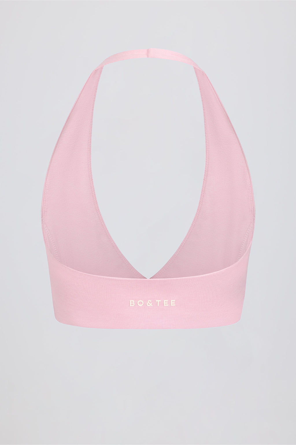 Chic Brushed Jersey V-Neck Sports Bra in Bloom