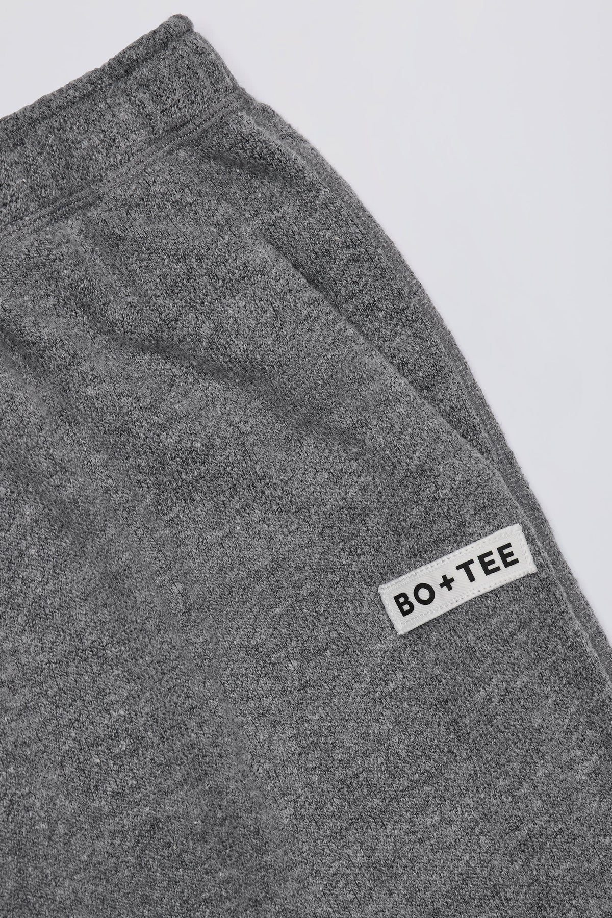 Chic Textured Cotton Button Low-Rise Wide-Leg Joggers in Dark Grey