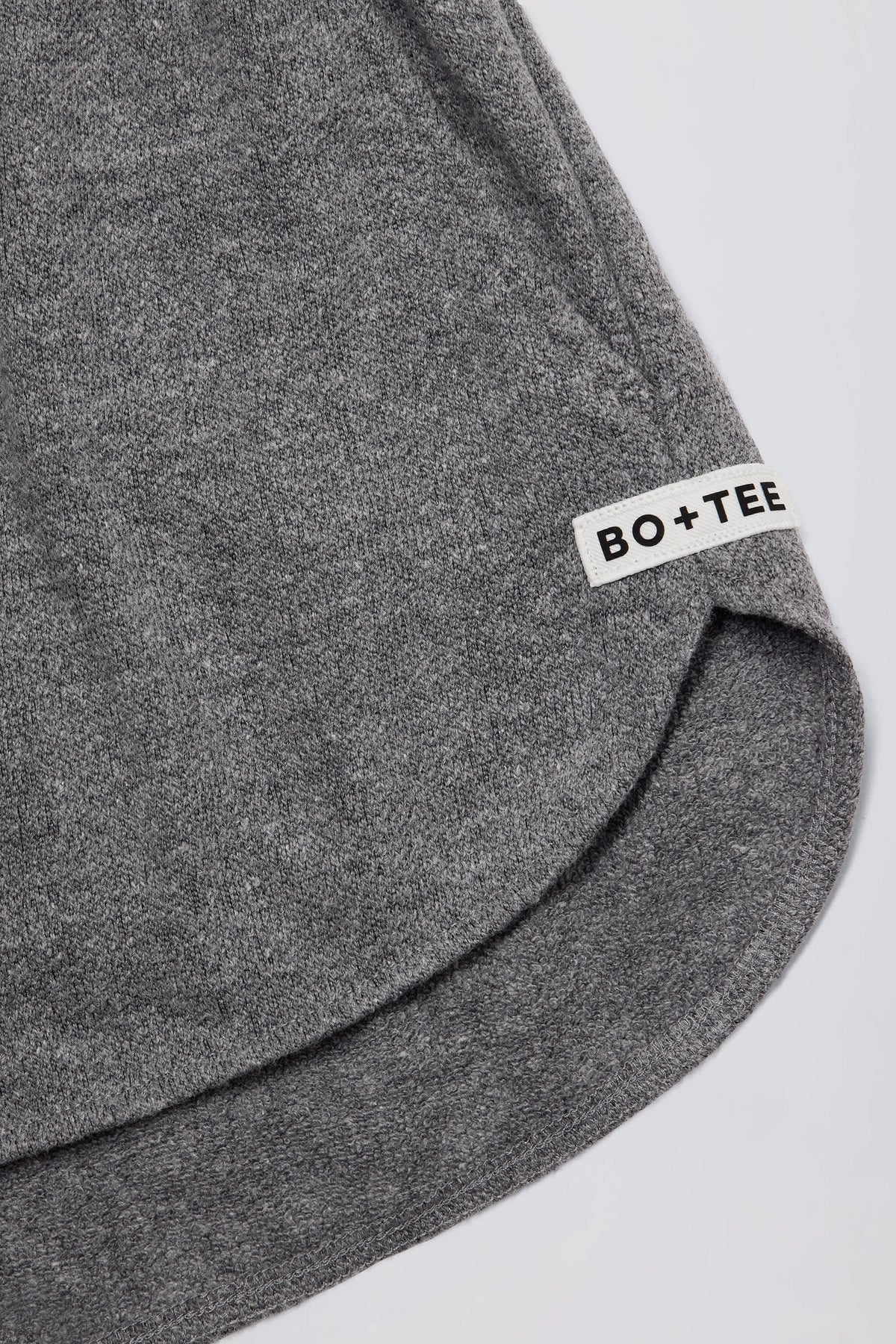 Chic Button-Detail Mid-Rise Shorts in Dark Grey