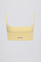 Chic Square-Neck Bralette in Lemon