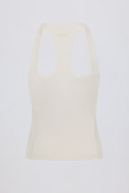 Chic Soft Active Racerback Tank Top in Oat