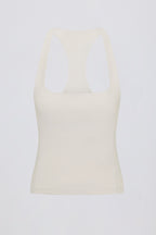 Chic Soft Active Racerback Tank Top in Oat