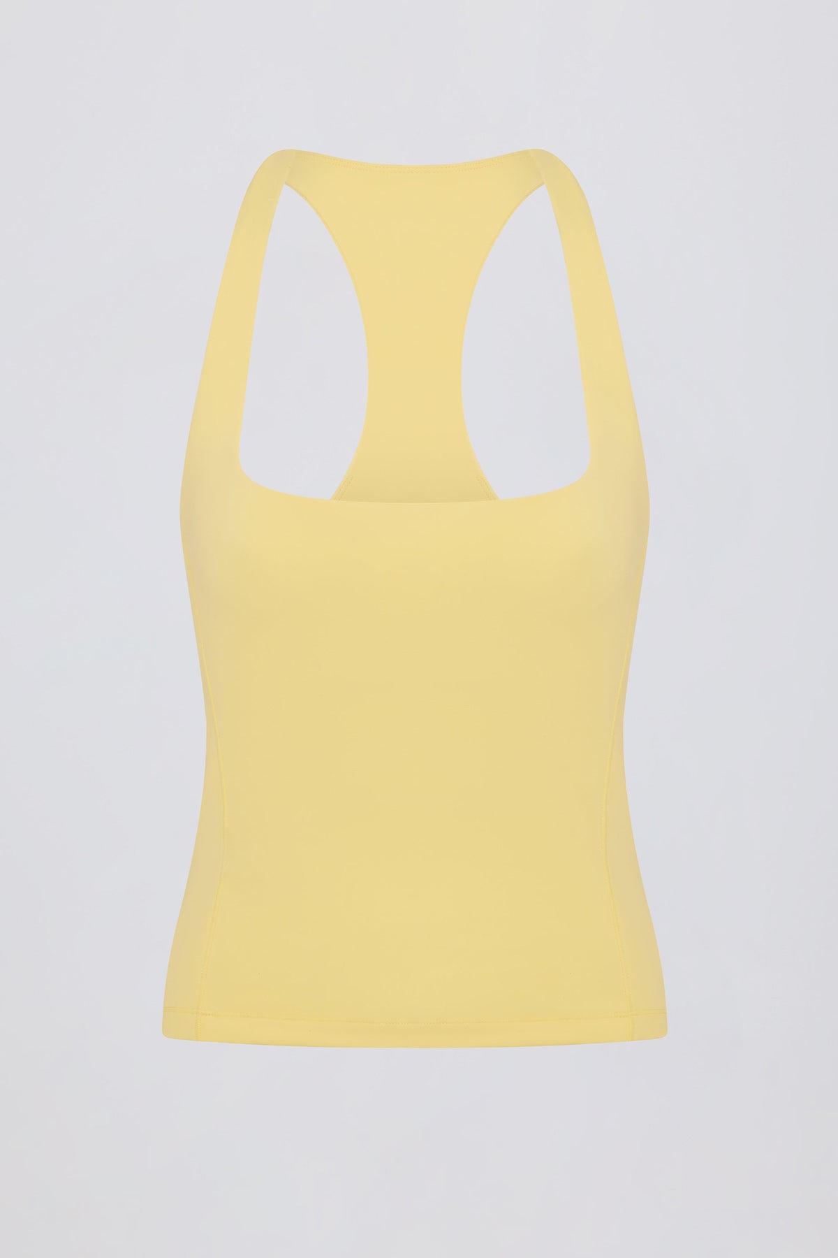 Chic Soft Active Racerback Tank Top in Lemon