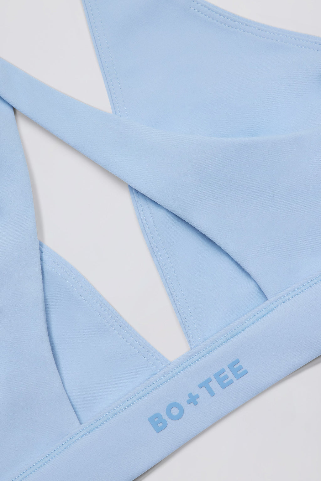 Chic Soft Active Cross-Back Sports Bra in Sky