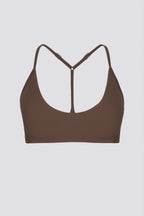 Chic Soft Active Racerback Sports Bra in Cocoa