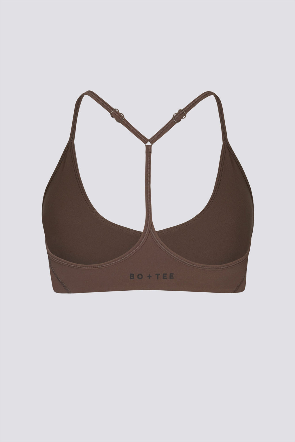 Chic Soft Active Racerback Sports Bra in Cocoa