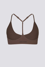Chic Soft Active Racerback Sports Bra in Cocoa