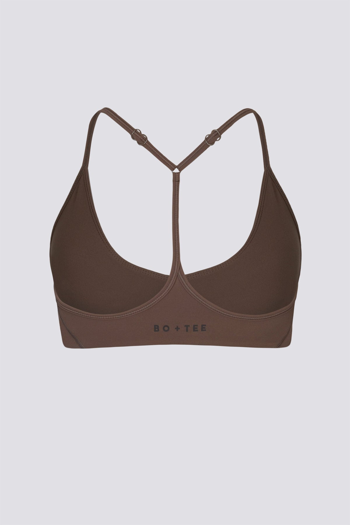 Chic Soft Active Racerback Sports Bra in Cocoa