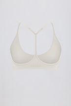 Chic Soft Active Racerback Sports Bra in Oat