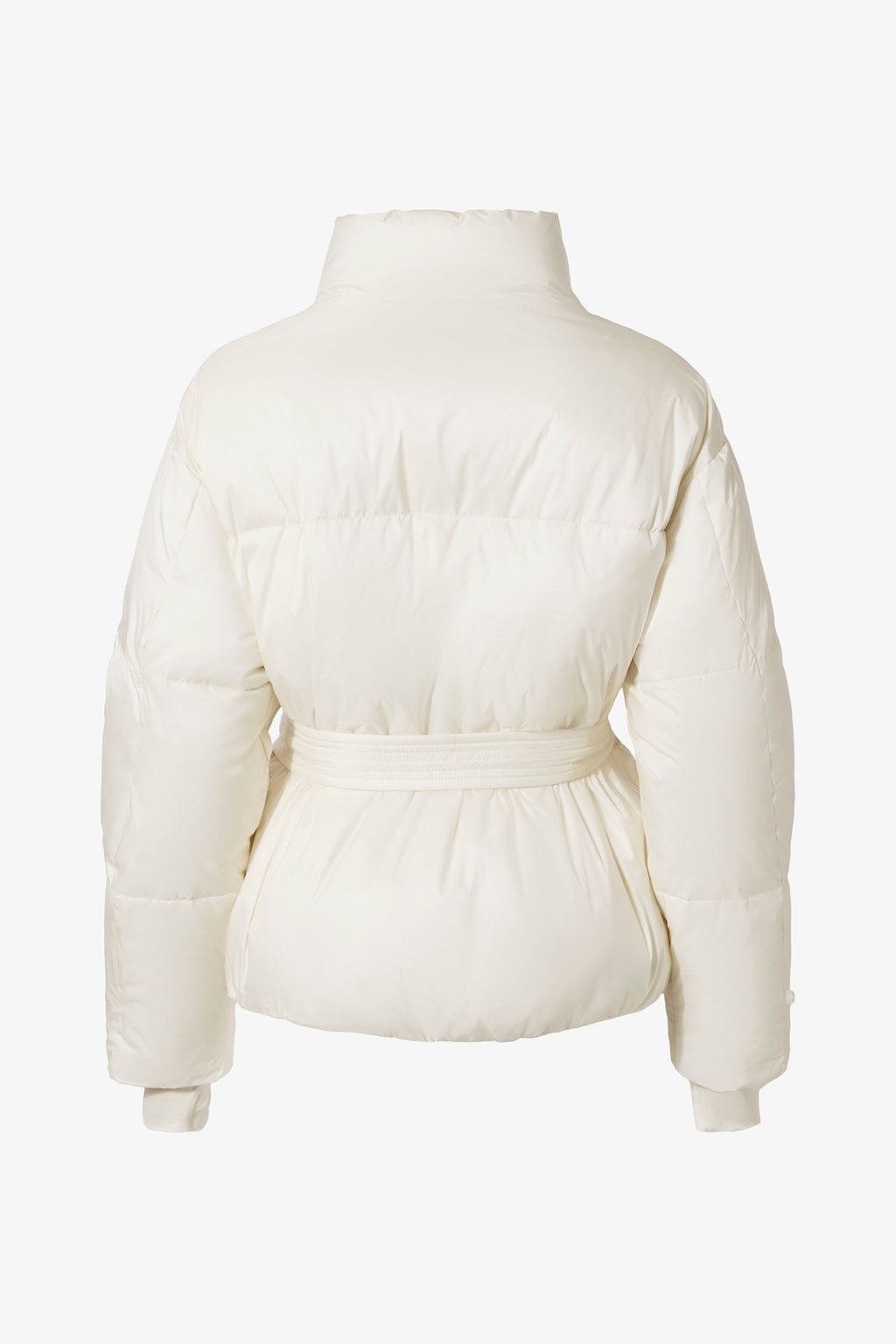 Chic Waterproof Belted Oversized Ski Jacket in Ice