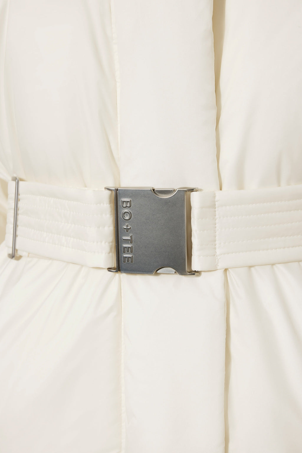 Chic Waterproof Belted Oversized Ski Jacket in Ice