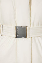 Chic Waterproof Belted Oversized Ski Jacket in Ice