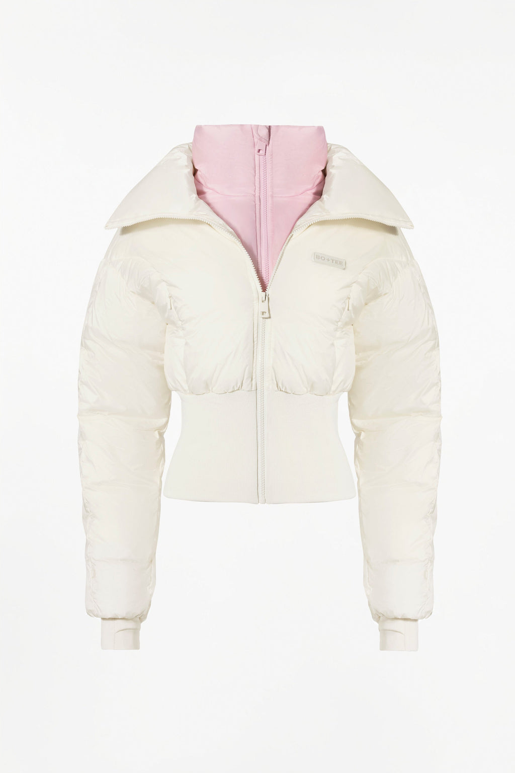 Chic Waterproof Layered Ski Jacket in Ice