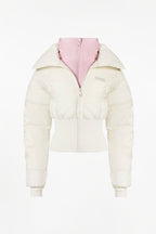 Chic Waterproof Layered Ski Jacket in Ice