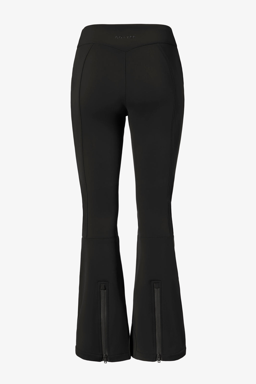 Chic Waterproof Belted Ski Salopettes in Black