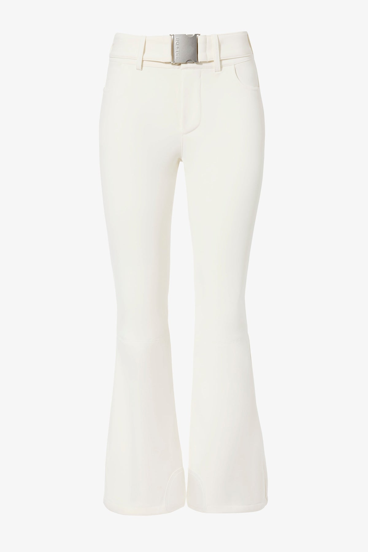 Chic Waterproof Belted Ski Salopettes in Ice