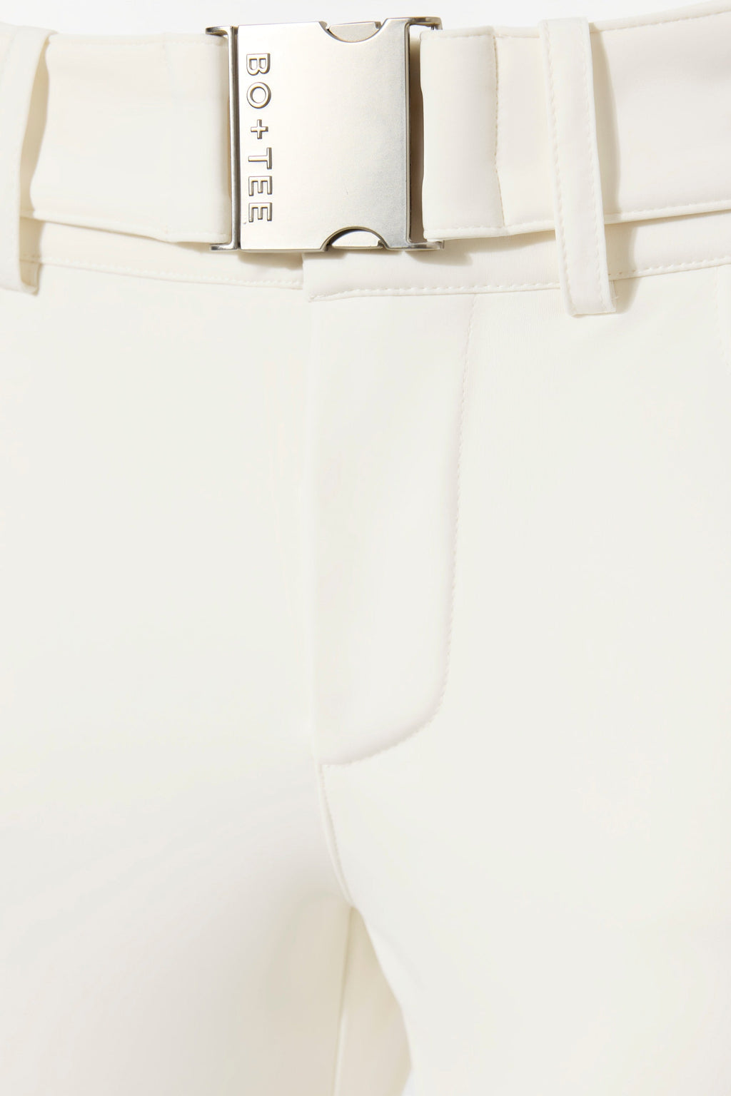 Chic Waterproof Belted Ski Salopettes in Ice