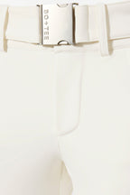 Chic Waterproof Belted Ski Salopettes in Ice