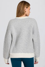 Chic Knit Logo Oversized Jumper in Ice