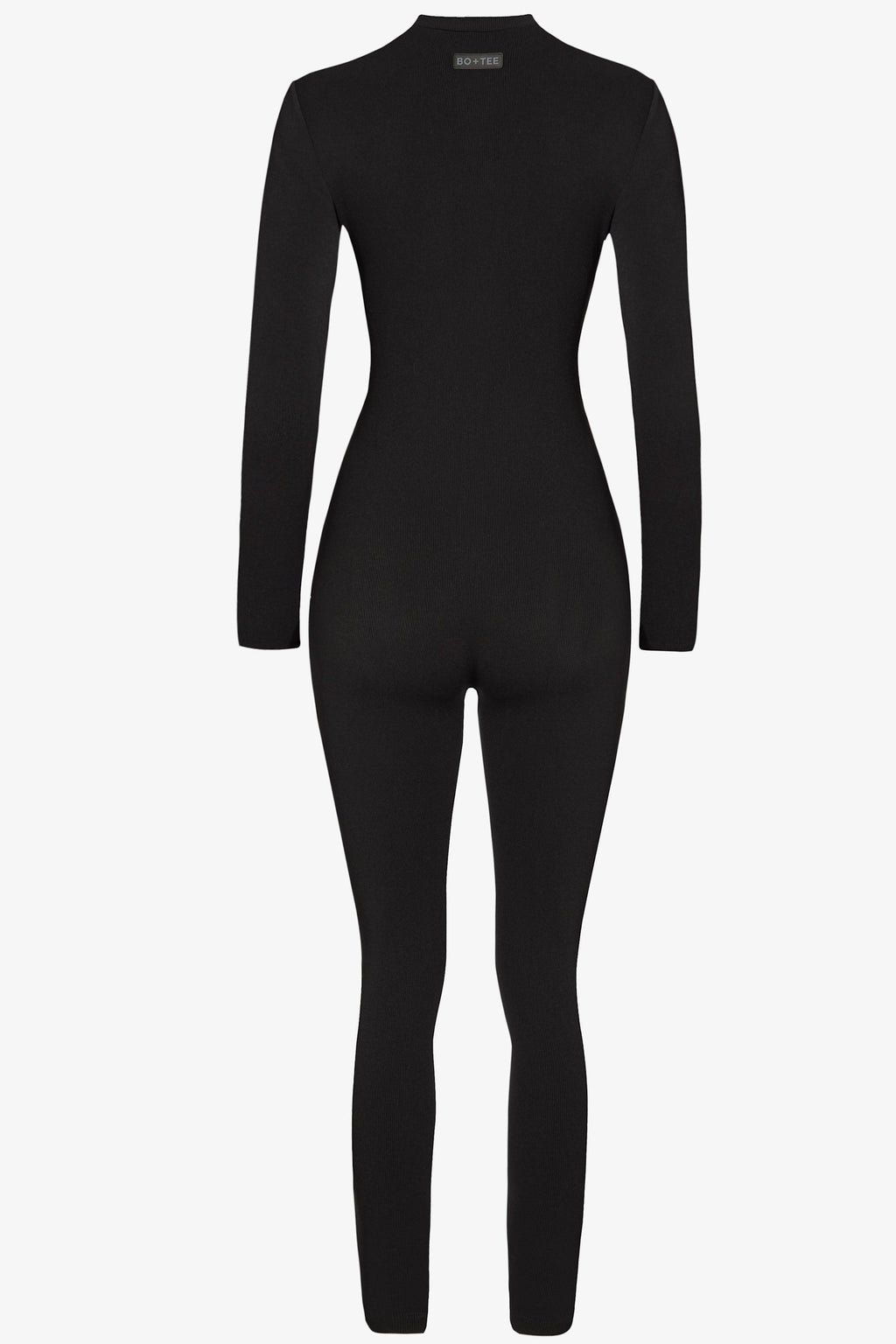 Chic Thermal Base-Layer Jumpsuit in Black