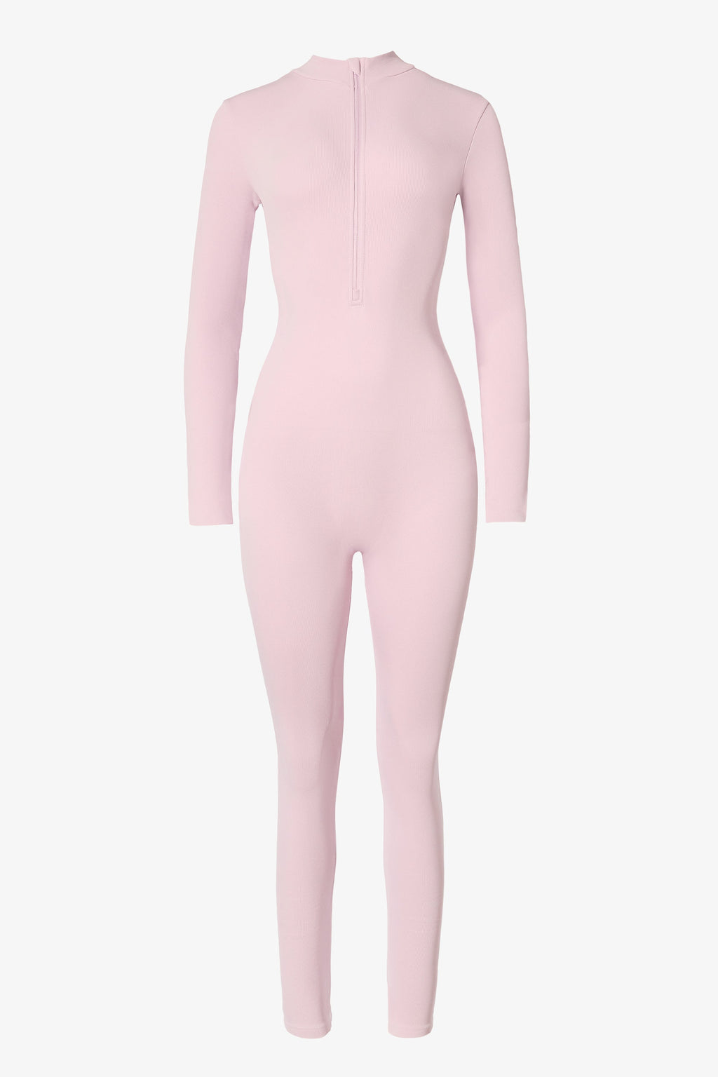 Chic Thermal Base-Layer Jumpsuit in Powder Pink