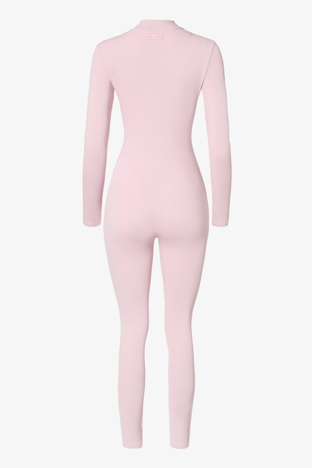 Chic Thermal Base-Layer Jumpsuit in Powder Pink