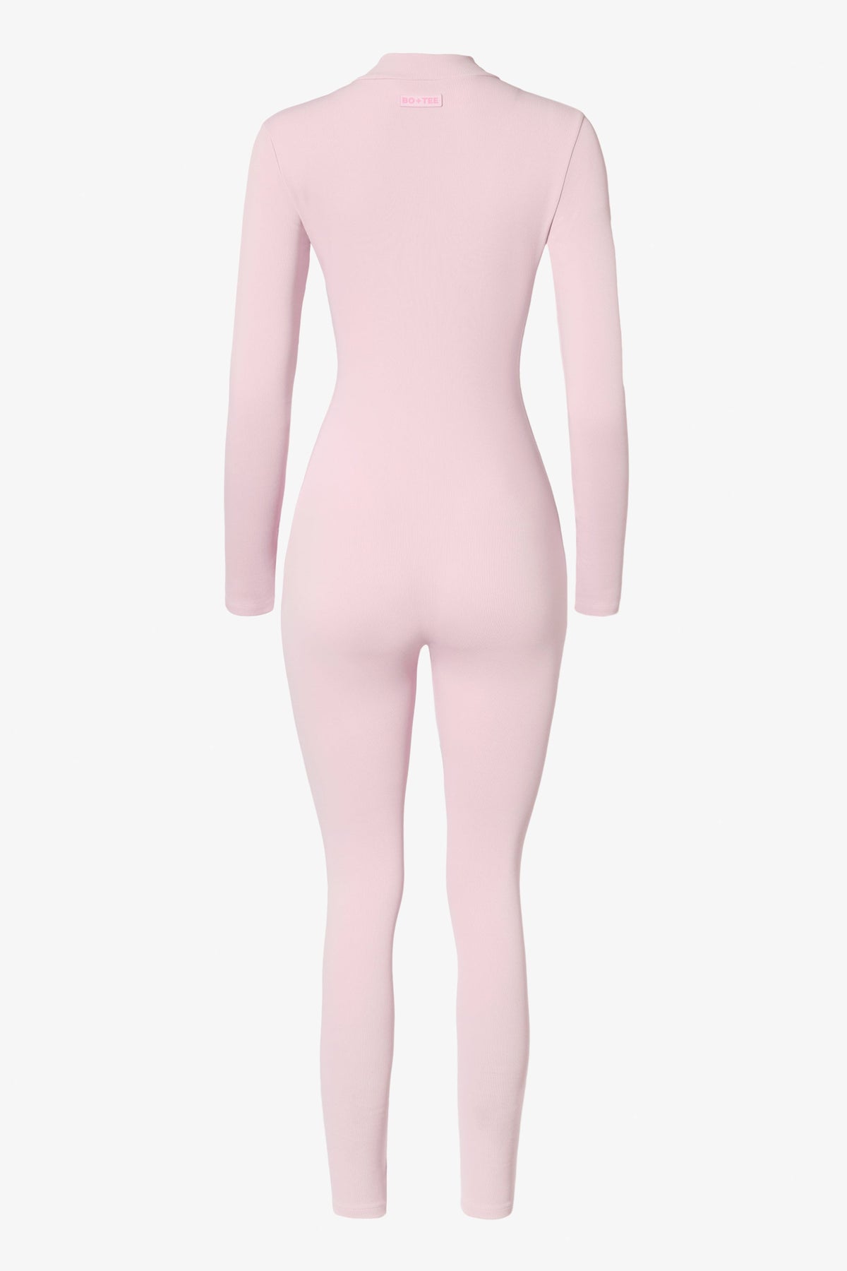 Chic Thermal Base-Layer Jumpsuit in Powder Pink