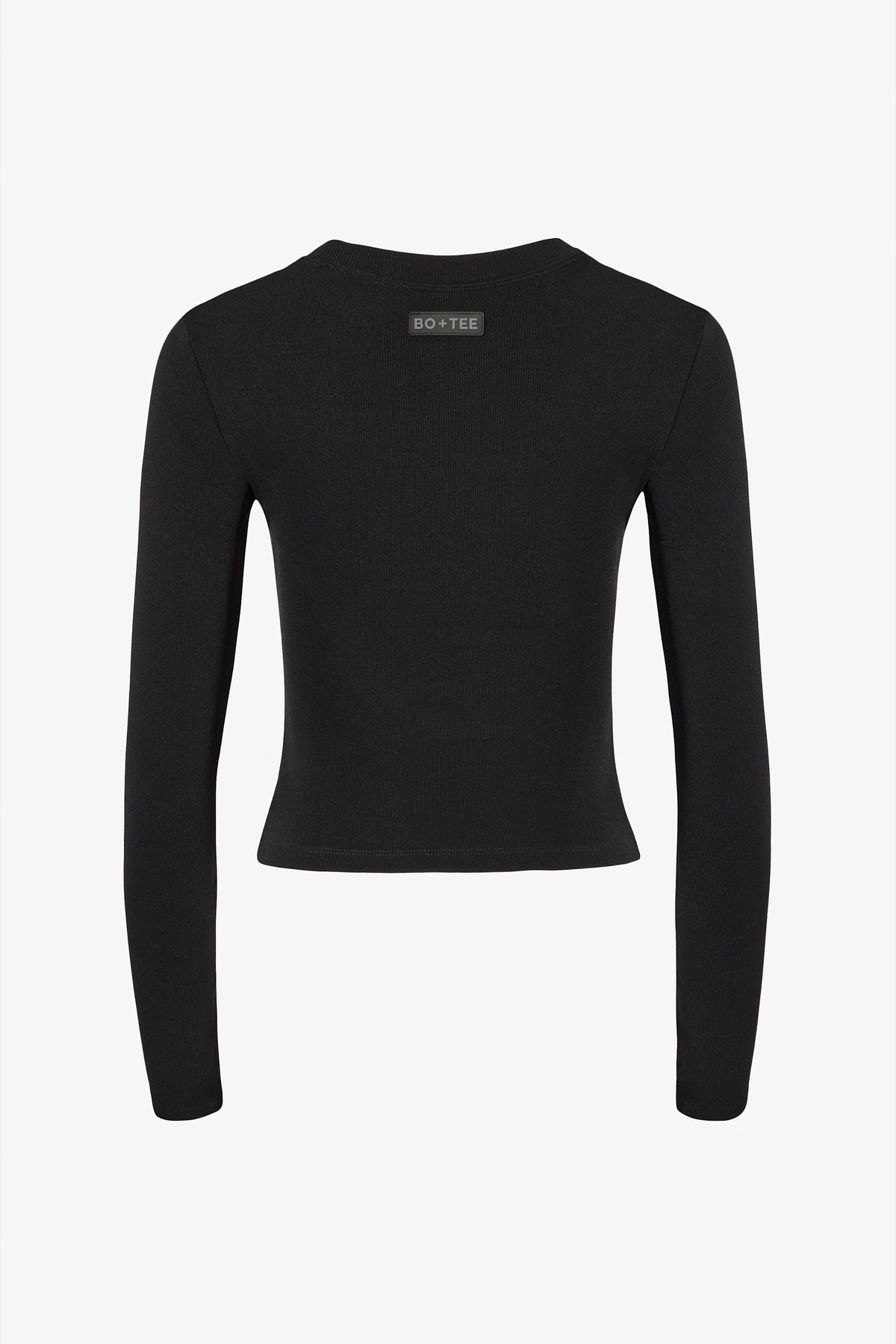 Chic Thermal Long Sleeve Top in Black