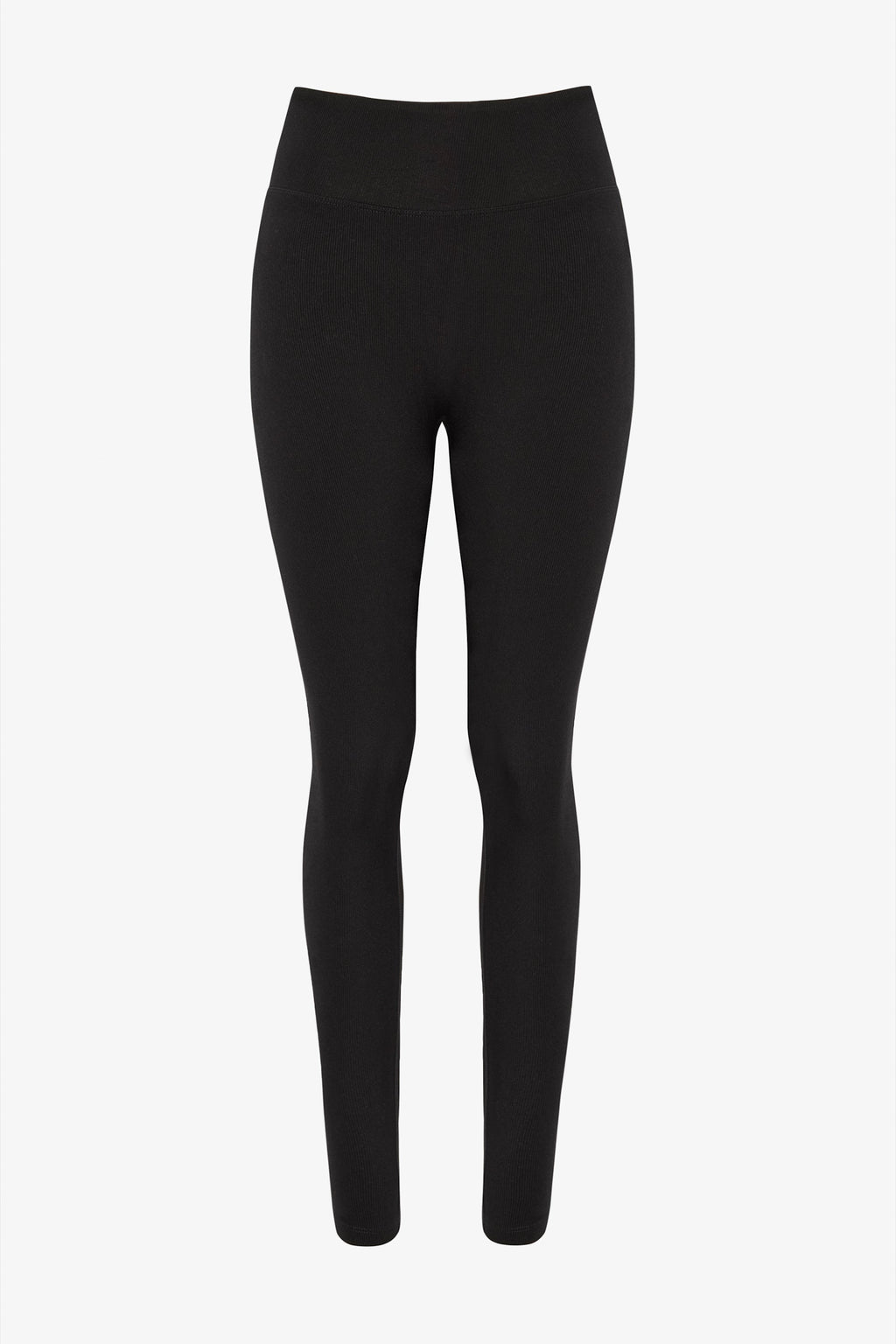 Chic Thermal Base-Layer Leggings in Black