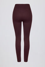 Chic Super Sculpt Seamless High-Waist Leggings in Burgundy