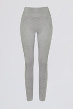 Chic Super Sculpt Seamless High-Waist Leggings in Grey Marl