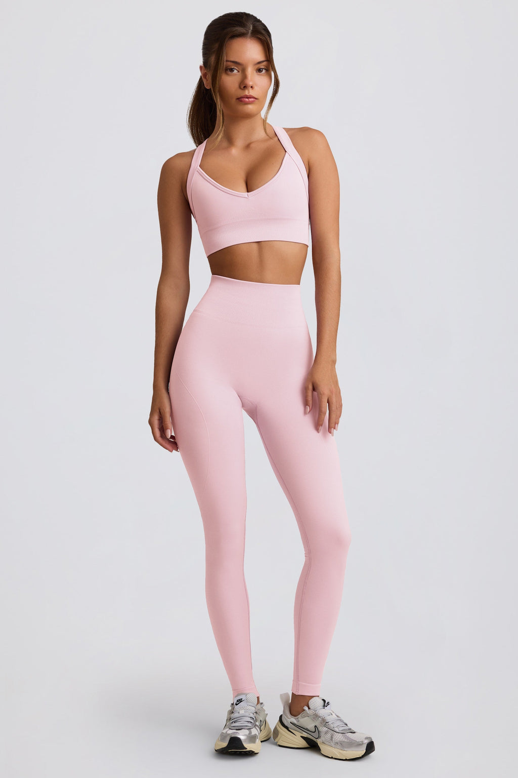 Chic Super Sculpt Seamless High-Waist Leggings in Soft Pink