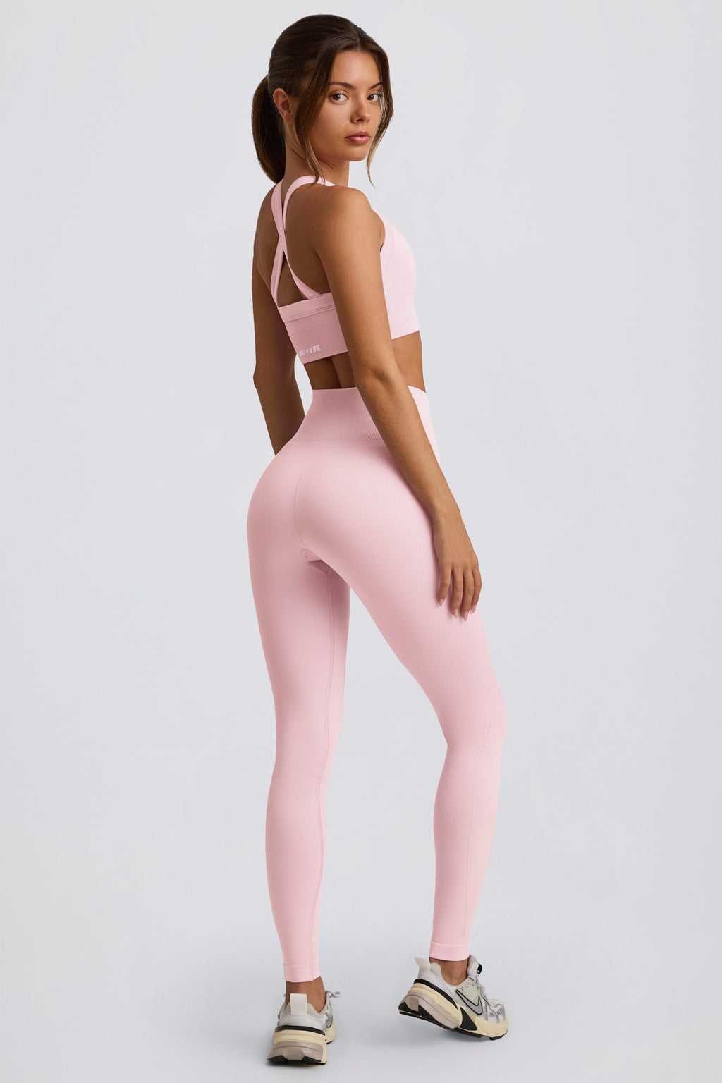 Chic Super Sculpt Seamless High-Waist Leggings in Soft Pink