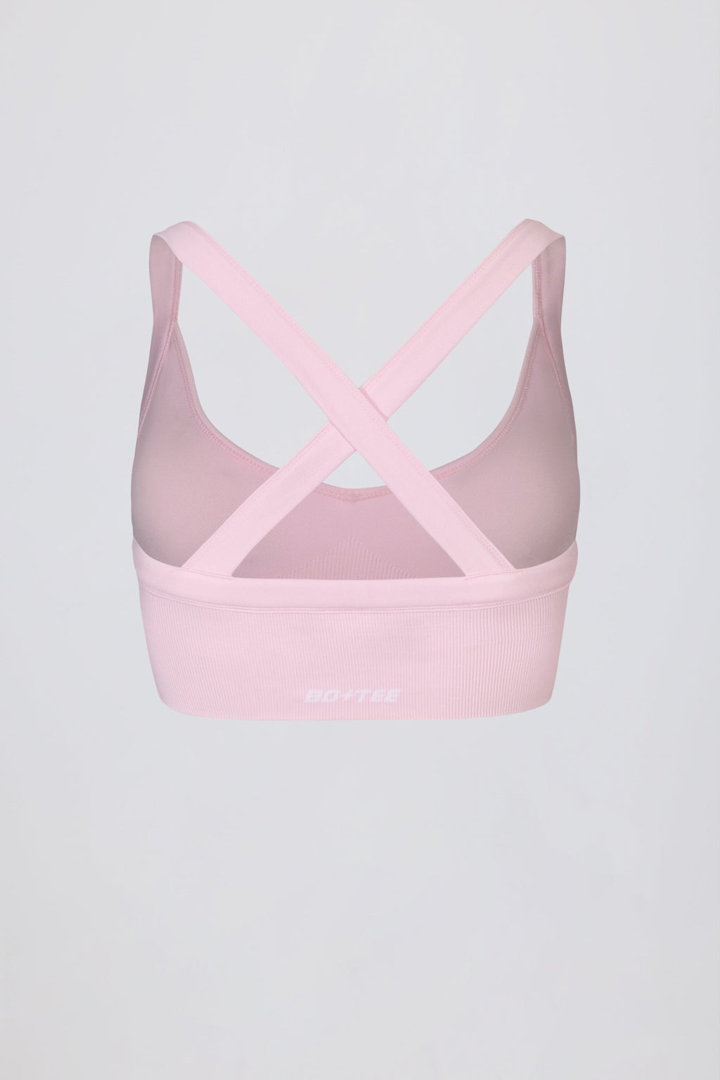 Chic Super Sculpt Seamless Crossback Sports Bra in Soft Pink