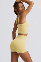 Chic Super Sculpt Seamless Longline Camisole Top in Butter Yellow