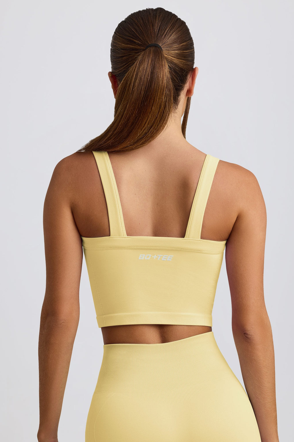 Chic Super Sculpt Seamless Longline Camisole Top in Butter Yellow