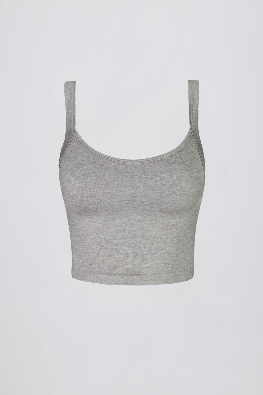 Chic Super Sculpt Seamless Longline Camisole Top in Grey Marl