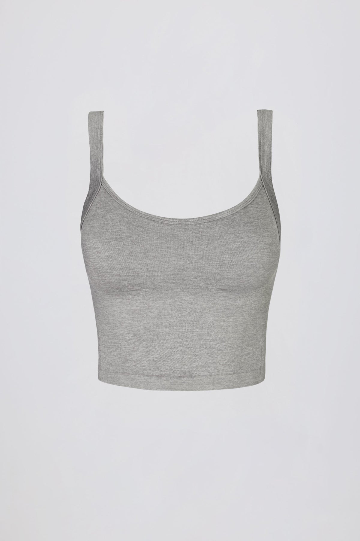 Chic Super Sculpt Seamless Longline Camisole Top in Grey Marl