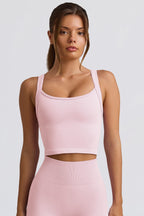 Chic Super Sculpt Seamless Longline Camisole Top in Soft Pink