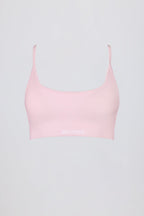 Chic Super Sculpt Seamless Backless Sports Bra in Powder Pink