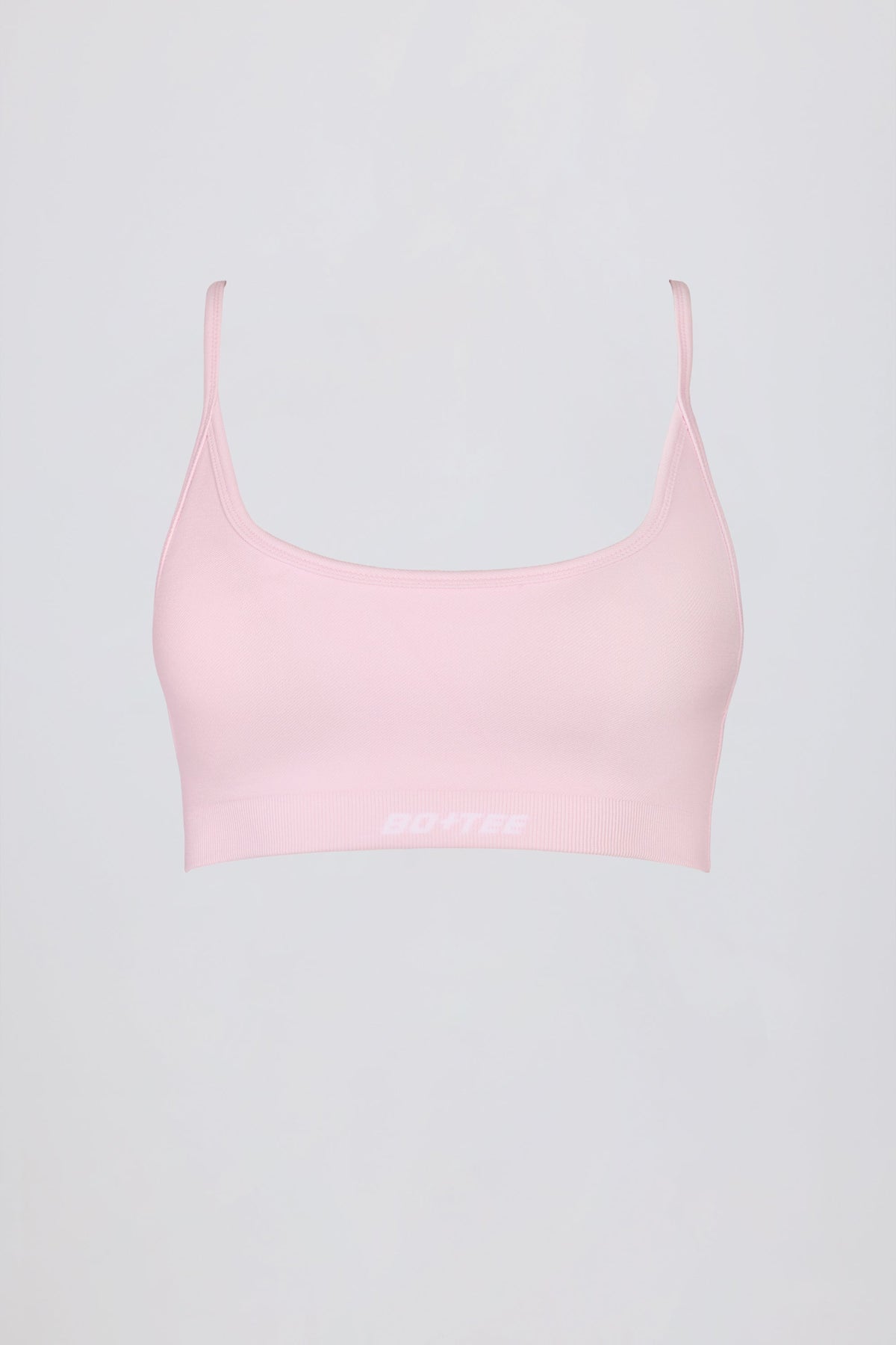 Chic Super Sculpt Seamless Backless Sports Bra in Powder Pink
