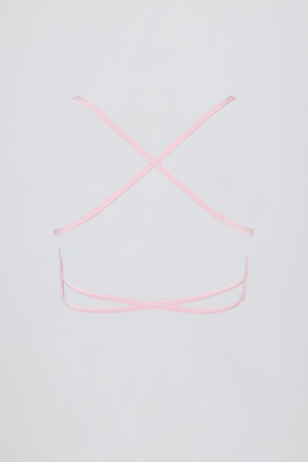 Chic Super Sculpt Seamless Backless Sports Bra in Powder Pink
