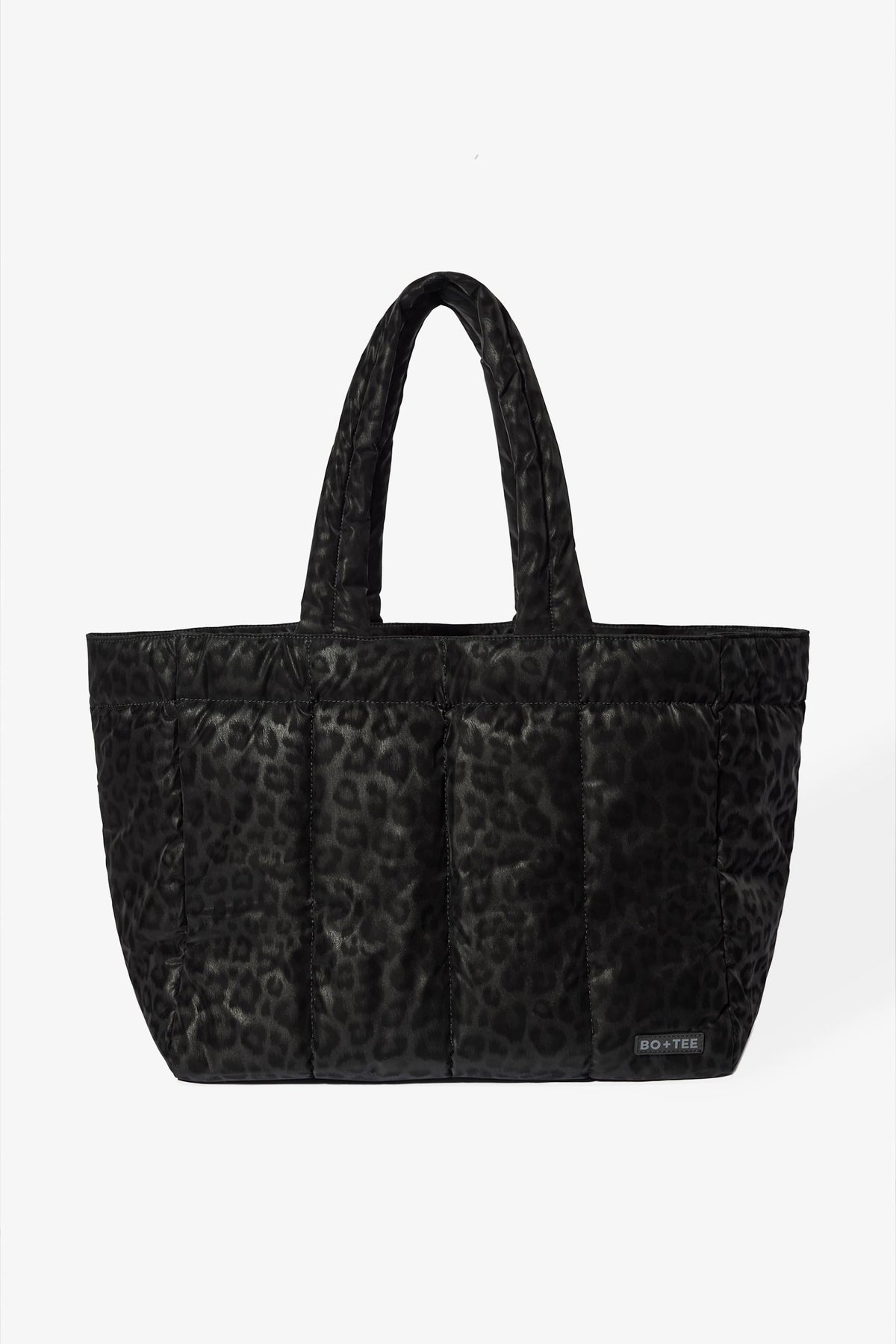 Chic Waterproof Puffer Tote Bag in Black