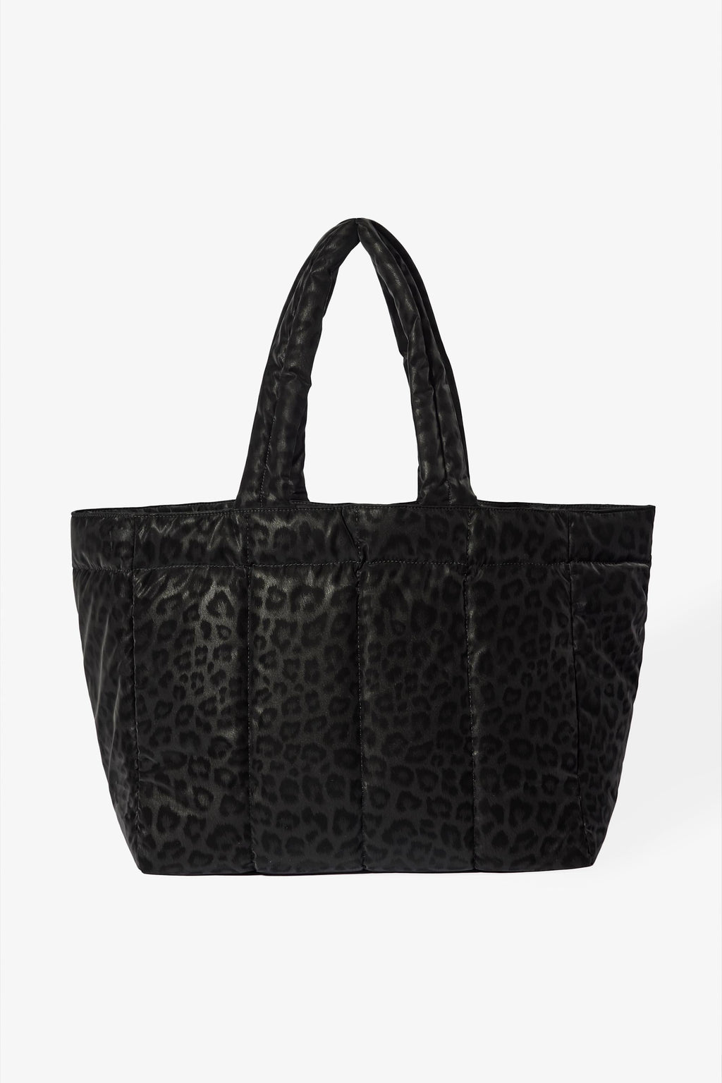 Chic Waterproof Puffer Tote Bag in Black