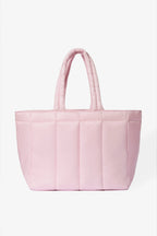 Chic Waterproof Puffer Tote Bag in Powder Pink