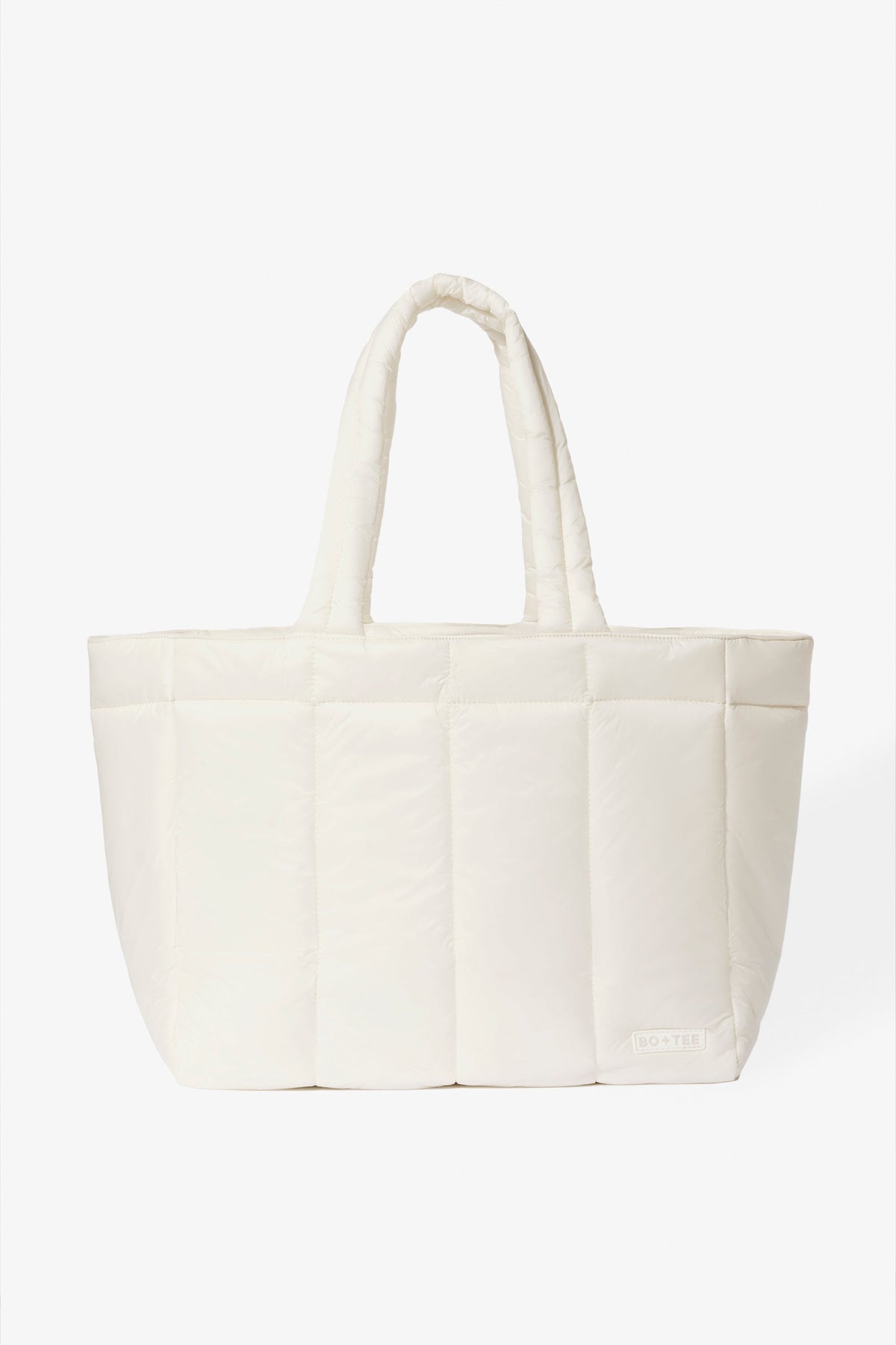 Chic Waterproof Puffer Tote Bag in Ice