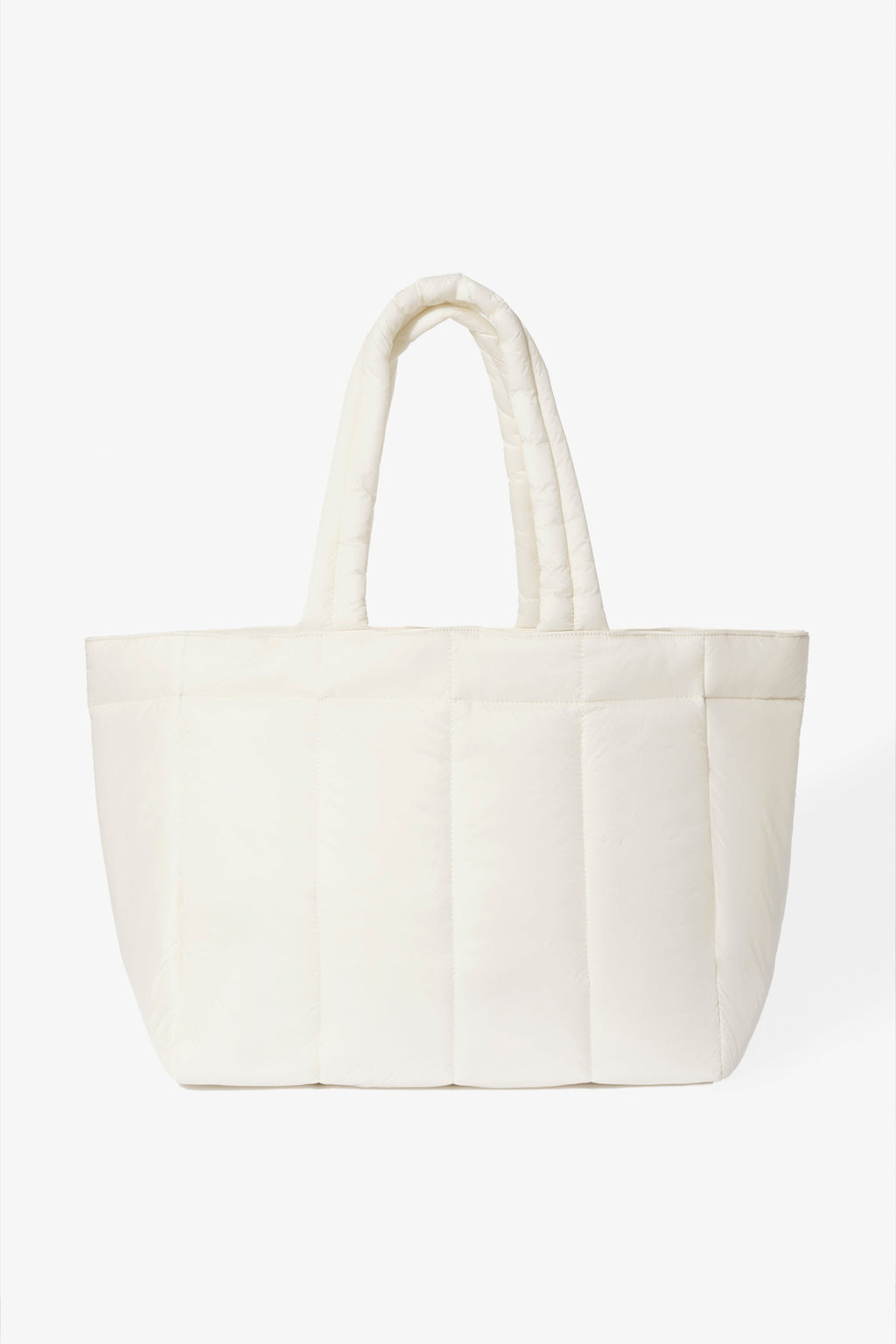 Chic Waterproof Puffer Tote Bag in Ice