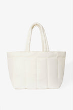 Chic Waterproof Puffer Tote Bag in Ice