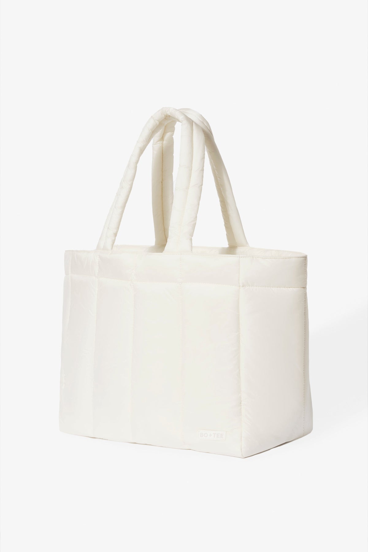 Chic Waterproof Puffer Tote Bag in Ice