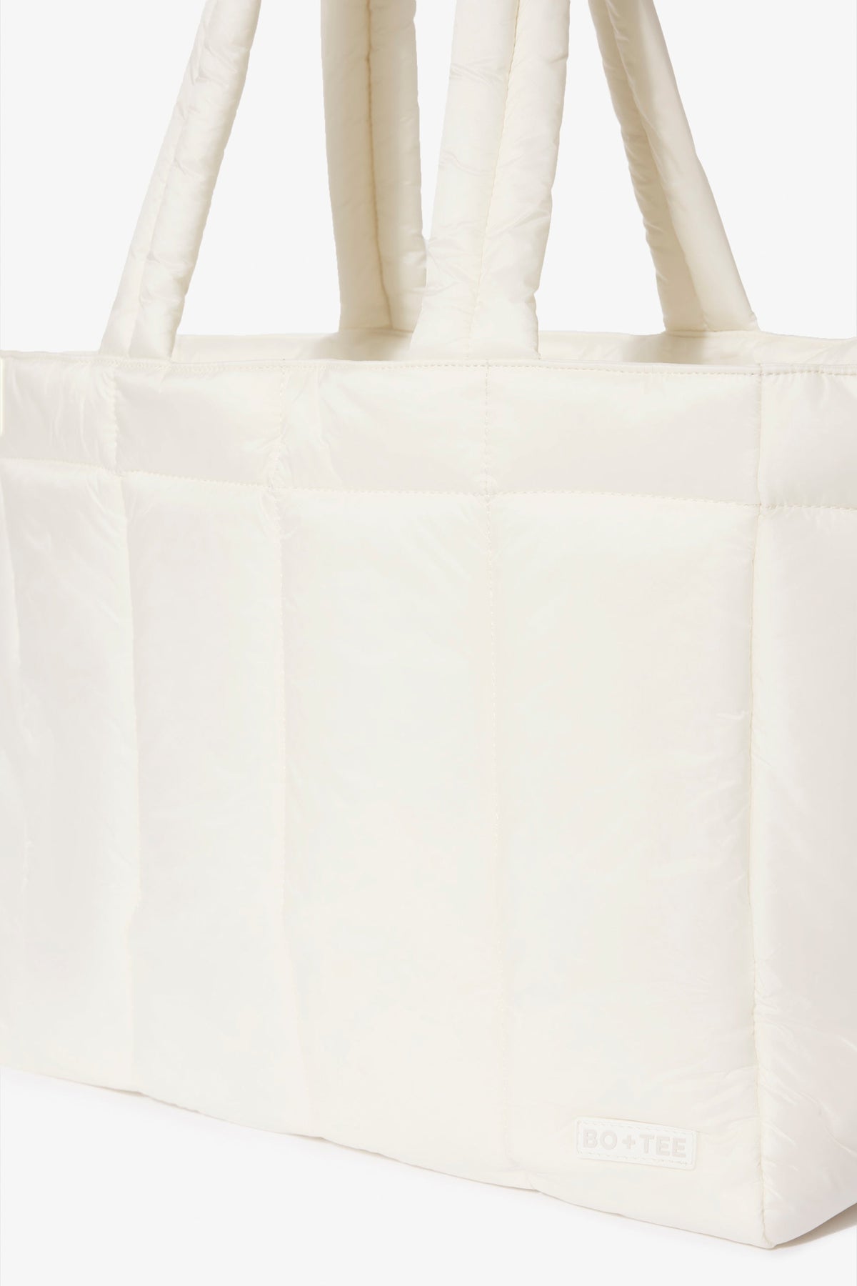 Chic Waterproof Puffer Tote Bag in Ice